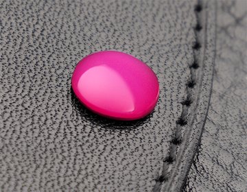 Magenta agato akmens detalės